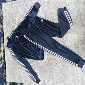 Navy blue Adidas jumpsuit